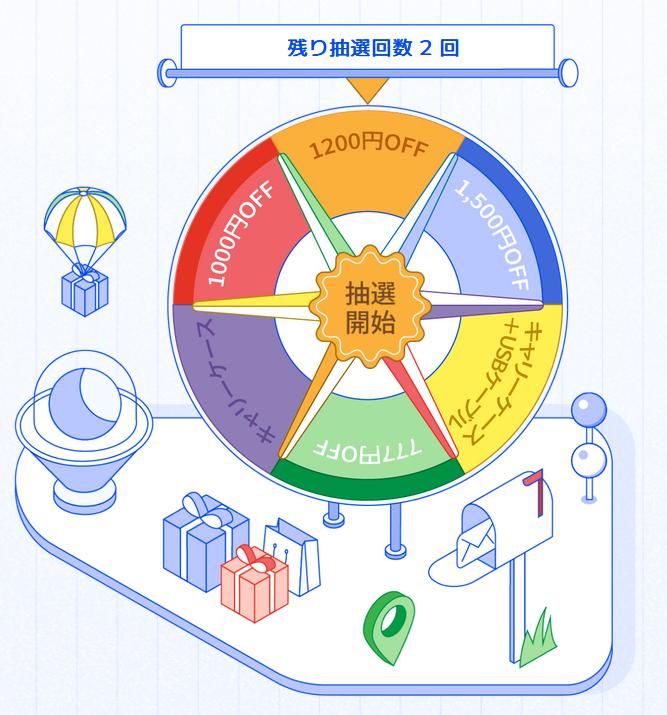 クーポンルーレット